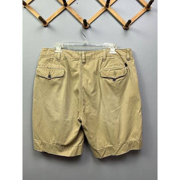Polo Ralph Lauren‎ Shorts Men 34 Bermuda Cotton Relaxed Khaki Y2K Neutral * - Picture 2 of 9